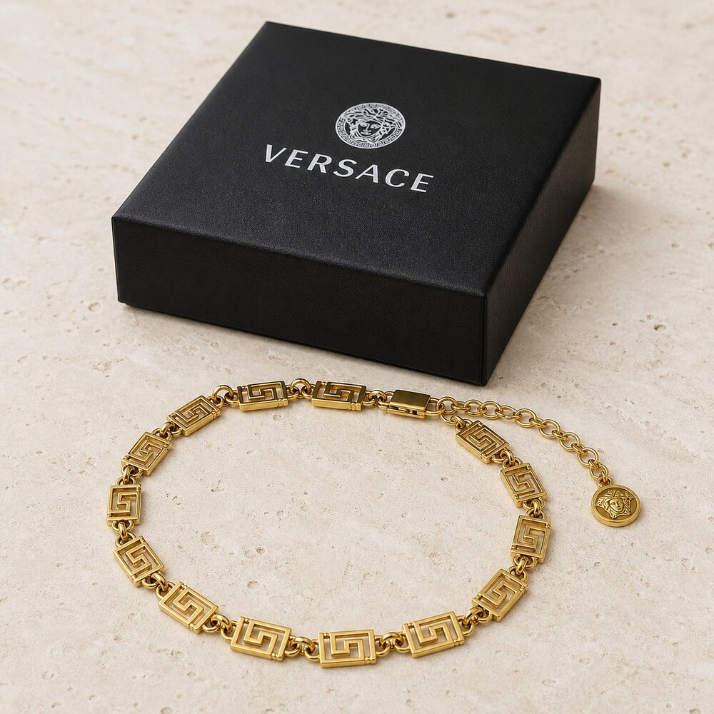 Versace Bold Statement Necklace Style 2 | New with Box - Picture 7 of 9